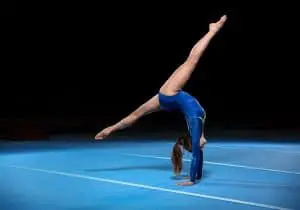 back walkover in level 4 floor routine