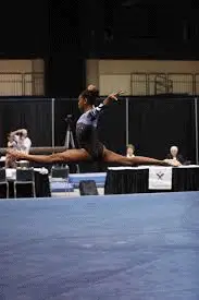 split leap on Level 6 floor routine